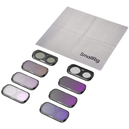 SmallRig 6687 - zestaw ośmiu filtrów do Insta360 Luna Ultra - zawartość zestaw